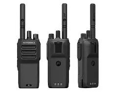 Motorola MOTOTRBO R2 Canales	64  Batería Litio 2300 mAh Duración Batería	Hasta 19h (Digital) Espaciamiento 12.5/25 kHz Grado protección IP IP55